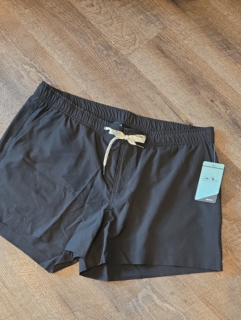 Everyday Black Athletic Drawcord Shorts for Women